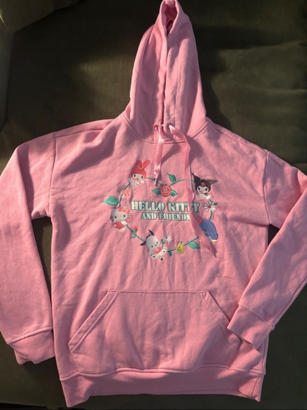Hello Kitty Pink Cozy Fleece-Lined Hoodie